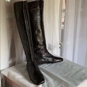 Alberto Gozzi Tall Riding Boots Size 37 -1/2